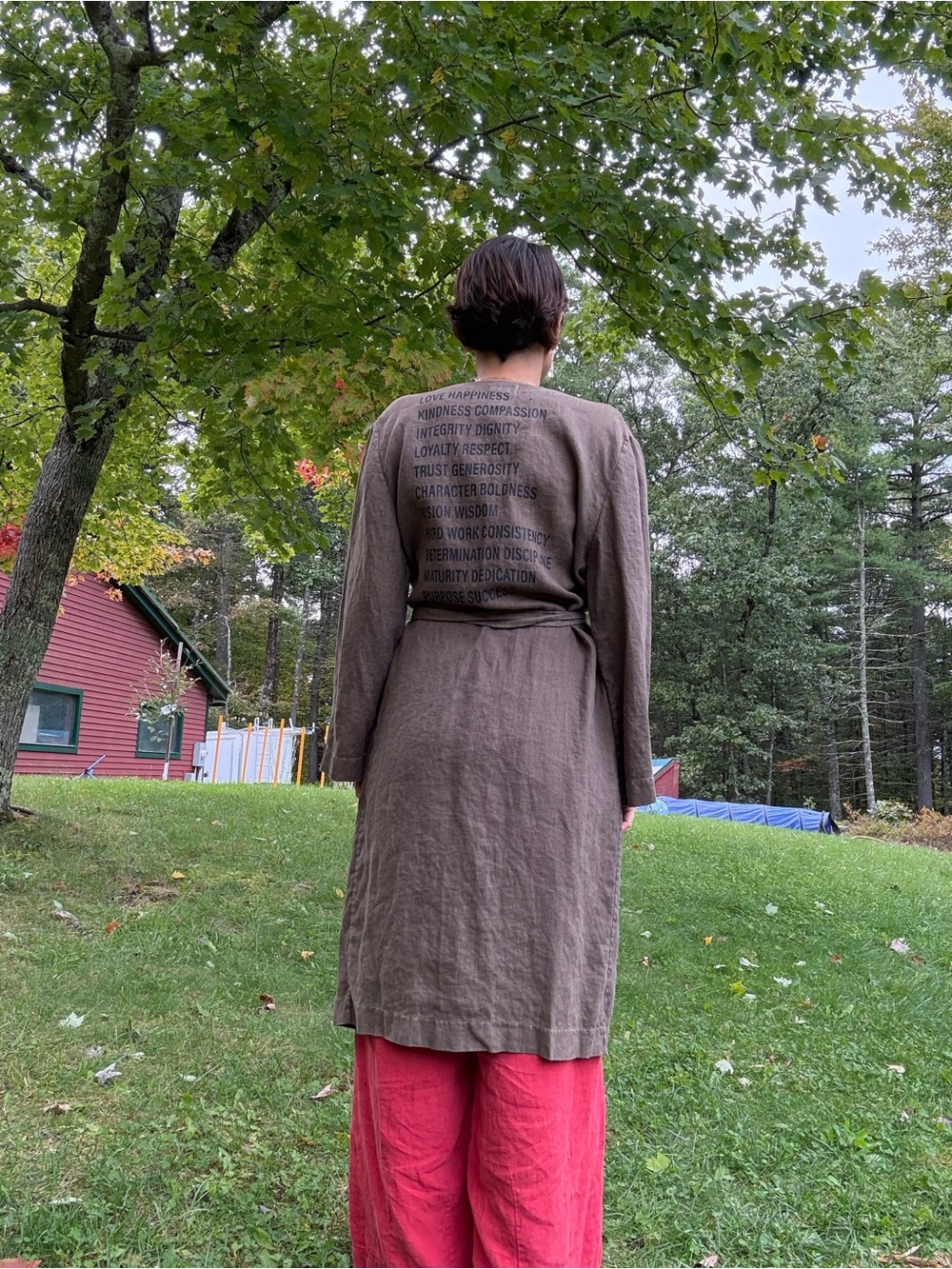 Linen robe by Kovtunov